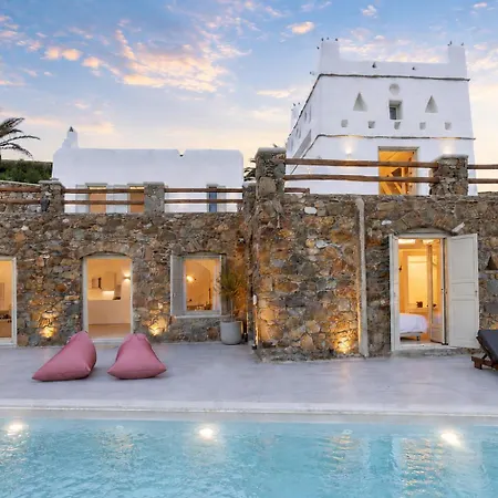 Evita Panormos Private Pool & Jacouzzi Villa Panormos (Mykonos)